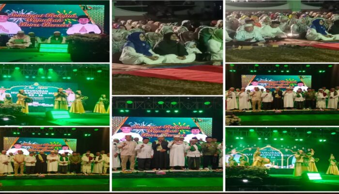 Bupati dan Wakil Bupati Tutup Rangkaian HUT Kab. Buru ke-26 dengan Zikir Akbar Bersama Masyarakat