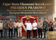 Fajar Baru Ekonomi Kerakyatan: Presiden Prabowo Resmikan 1.061 Koperasi Desa Merah Putih, Gaungnya Menyentuh Bumi Bupolo