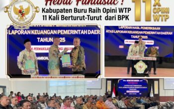 Hebat Fantastic ! Kabupaten Buru Raih Opini WTP 11 Kali Berturut-Turut dari BPK ‎
