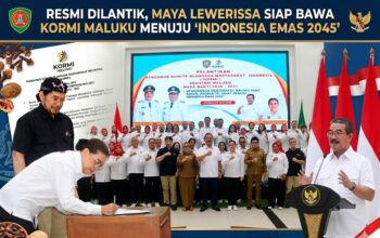 Resmi Dilantik, Maya Lewerissa Siap Bawa KORMI Maluku Menuju ‘Indonesia Emas 2045’